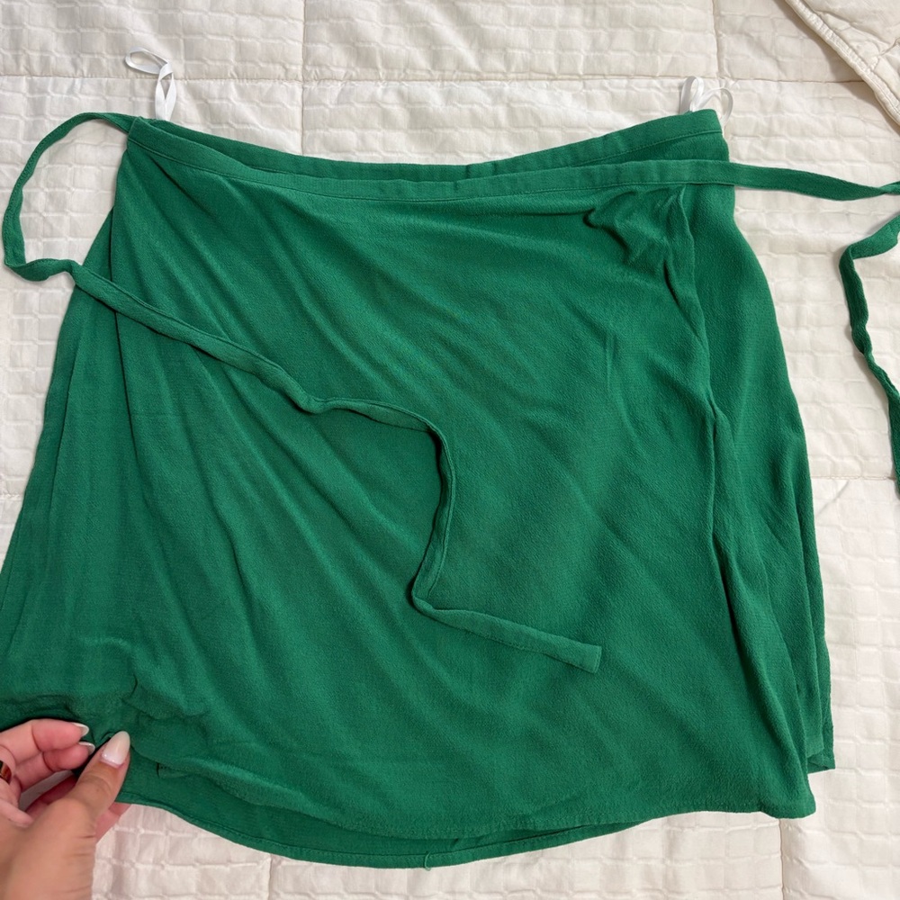 Aritzia Green Mini Skirt